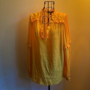 Sassy Sunflower 🌻 Golden Yellow Long Sleeve Tunic Top